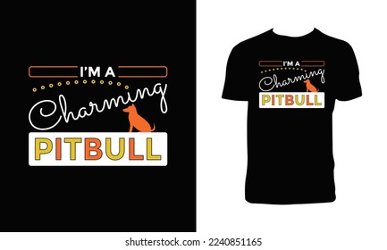 Dog Calligraphy T Shirt Design. 