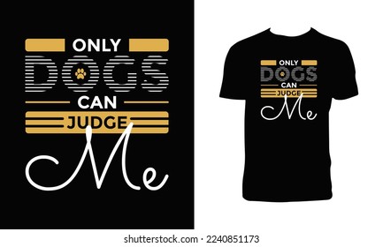 Dog Calligraphy T Shirt Design. 