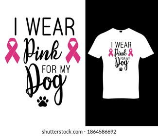 Dog cancer survivor quote custom graphic typography t-shirt design template vector.Premium quality logo concept illustration.