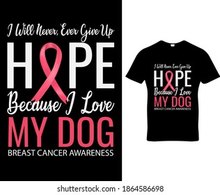 Dog cancer survivor quote custom graphic typography t-shirt design template vector.Premium quality logo concept illustration.