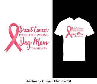 Dog cancer survivor quote custom graphic typography t-shirt design template vector.Premium quality logo concept illustration.