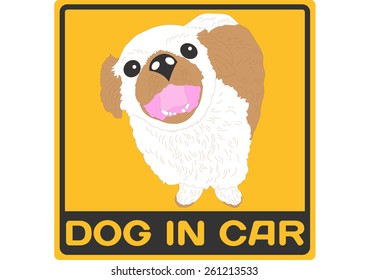 car with dog symbol