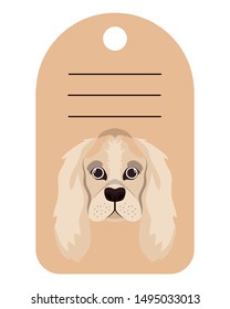 dog card with space to write