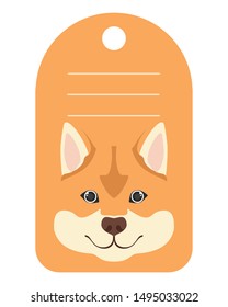 dog card with space to write