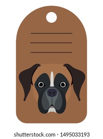 dog card with space to write