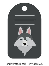 dog card with space to write