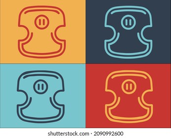 Dog Care Cloth Logo Template, Simple Flat Icon of dog,care,pet