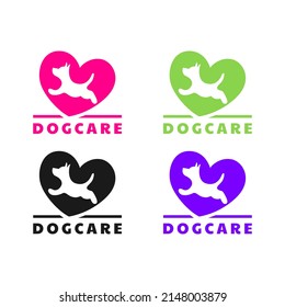 dog care logo design template