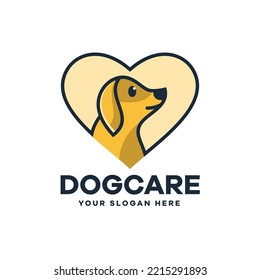 Dog Care Logo Icon Illustration