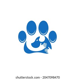 dog care Logo simple clean and elegance