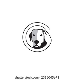 Dog Care Logo. Simple, minimalist and modern, it is perfect for pets, pet food, veterinary clinics, animal communities and many more.