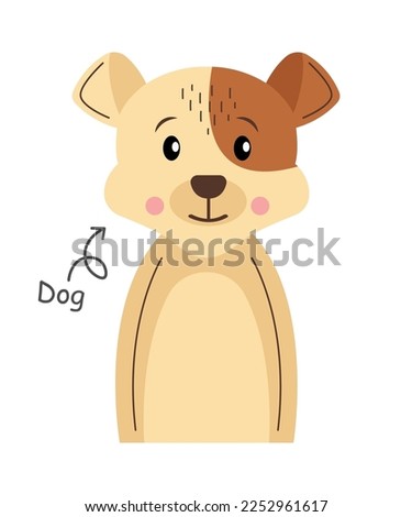 Dog Cartoon character Vector .