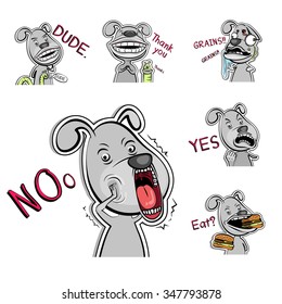 dog cartoon characters vector