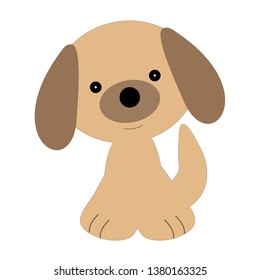 Dog Cartoon Cute Vector Illustration Farm Stock Vector (Royalty Free ...