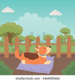 Dog cartoon design vector illustration
