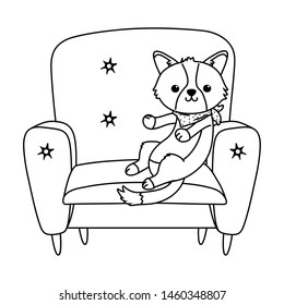 Dog cartoon design vector illustrator