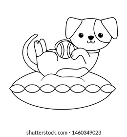 Dog cartoon design vector illustrator