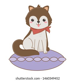 Dog cartoon design vector illustrator