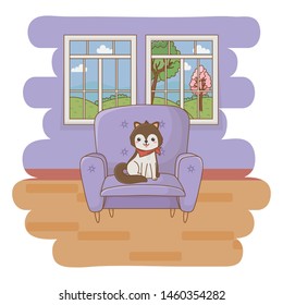 Dog cartoon design vector illustrator