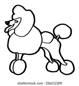 Dog cartoon isolated vector