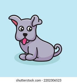 Dog Cartoon Mascot Funny Vector Smile Happiness Fun Cute