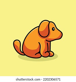 Dog Cartoon Mascot Funny Vector Smile Happiness Fun Cute