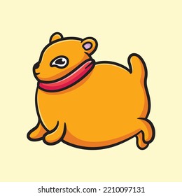 Dog Cartoon Mascot Funny Vector Smile Happiness Fun Cute