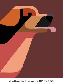 dog cartoon poster image. abstract dog poster. dog posters.