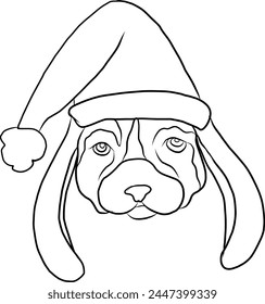 Dog cartoon for printing on sticker.Dog vector illustration for coloring book on white isolated background.Cute clipart.Cartoon dog with star fire eggs vector for elements.Cute dog for animation