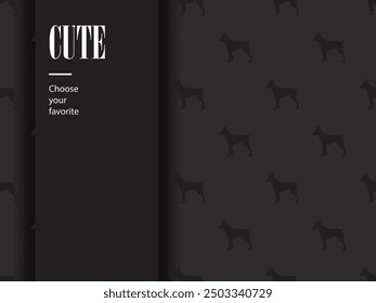 dog cartoon silhouette pet puppy animal cute paw bone wallpaper illustration breed tail claw black