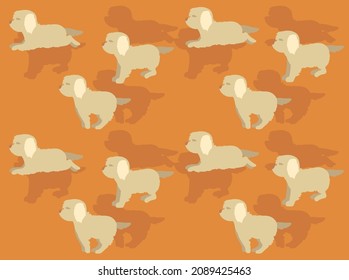 Dog Cartoon Spinone Italiano Seamless Wallpaper Background