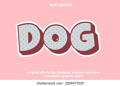 Dog Cartoon Text Style Effect