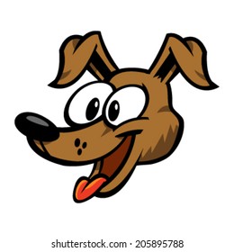 Dog cartoon vector icon