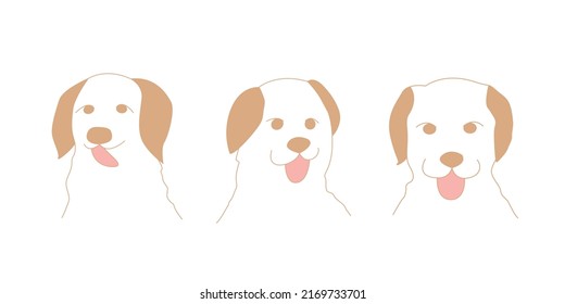 Hundecartoon, Vektorgrafik-Farbstil