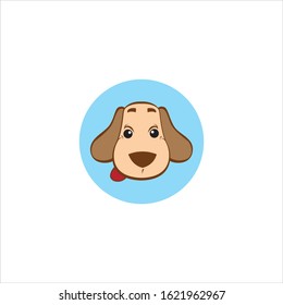 the dog cartoon vector logo