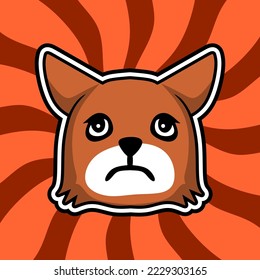 dog cartoon vector for print or template anything