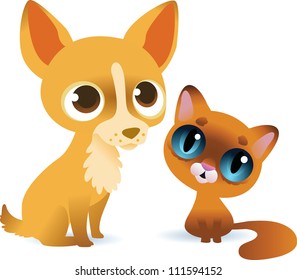 Dog and cat