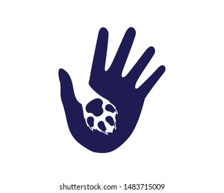 Dog or Cat Adoption Logo Design Concept