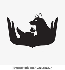 Dog And Cat Animal Care Logo Design 