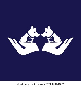 Dog And Cat Animal Care Logo Design