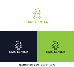 Dog Cat Care Center Logo Design