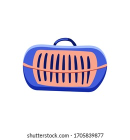 Dog and cat daycare . Pets accessories. Concept for pet store. Carrier. Vector illustration isolated on white background