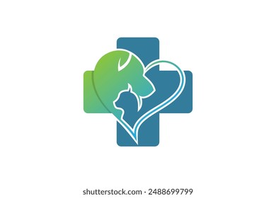 dog and cat design with pet and clinic lovers concept