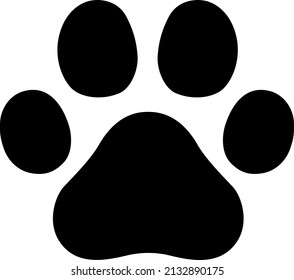 Dog and cat footprint vector icon material