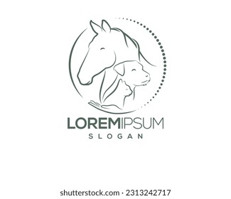 dog and cat, fur, happy, illustration, kitten, kitty, logo, love, paw, pet, puppy, shop, sitting, small, vector, veterinarian, veterinary, pet logo, pet care, pet love 
