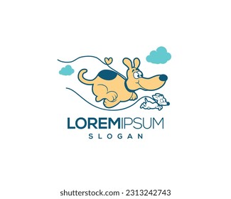 dog and cat, fur, happy, illustration, kitten, kitty, logo, love, paw, pet, puppy, shop, sitting, small, vector, veterinarian, veterinary, pet logo, pet care, pet love 
