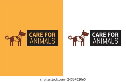 dog and cat, fur, happy, illustration, kitten, kitty, logo, love, paw, pet, puppy, shop, sitting, small, vector