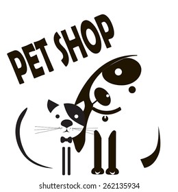 dog and cat icons 