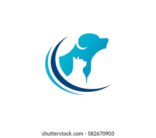 Dog cat logo