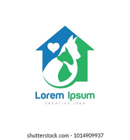 dog and cat logo design